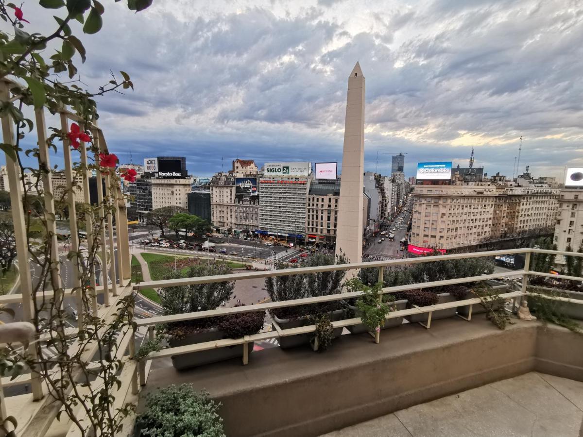 Penthouse frente al Obelisco con terraza Appartamento Buenos Aires Esterno foto